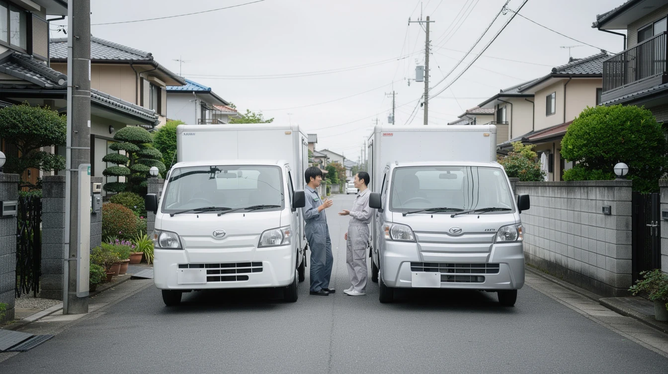 引っ越し会社ごとに見積もりが違うイメージ