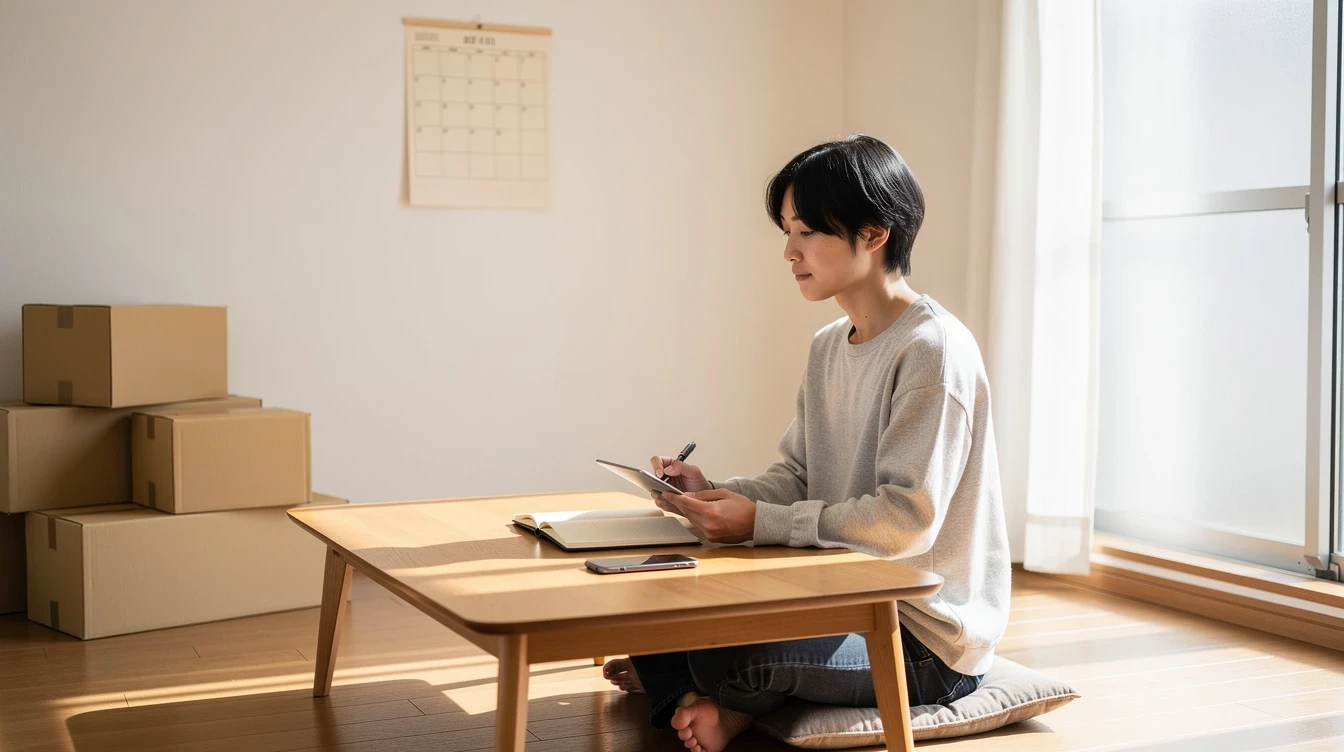 引っ越しの安い時期を選ぶイメージ