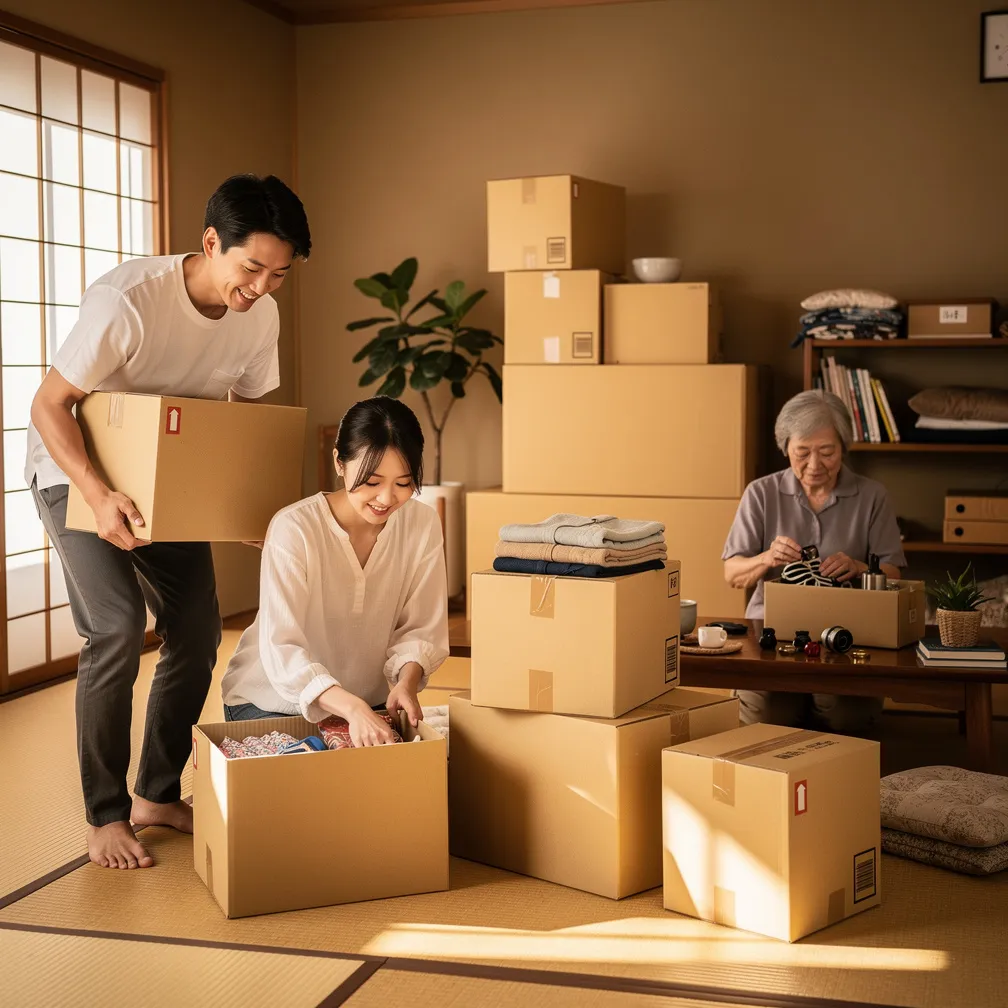 引っ越しダンボールに関する画像