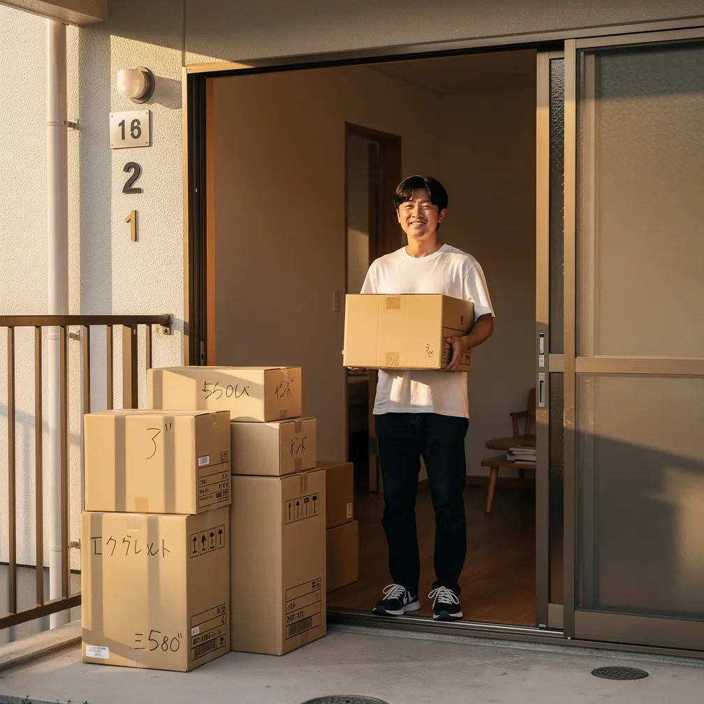 引っ越し当日に関する画像